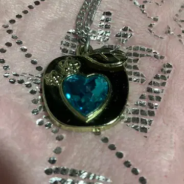 2008년 세본스타 하트 애플 사과 금도금 파랑 보석