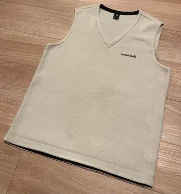 몽벨 심플 베스트 플리스 화이트 S