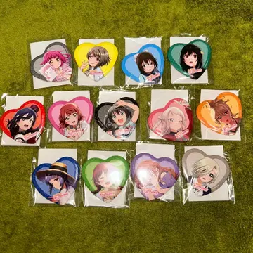 니지가사키 학원 스쿨 아이돌 동호회 제비뽑기당 D상 하트형 캔뱃지