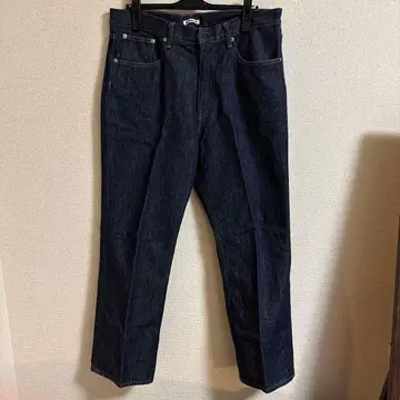 AURALEE hard twist denim 5p pants 34
