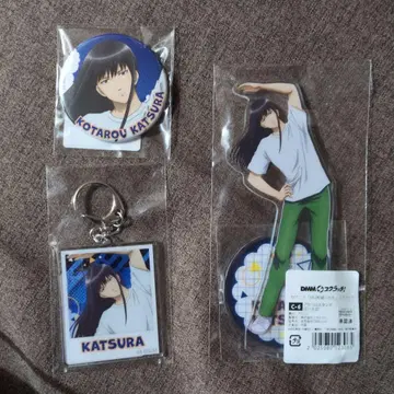 3년 Z반 긴파치 선생님 가츠라 코타로 아크릴 키링 캔뱃지 스탠드 세트