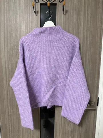 미라 오웬 알파카 혼방 라벤더 니트 스웨터