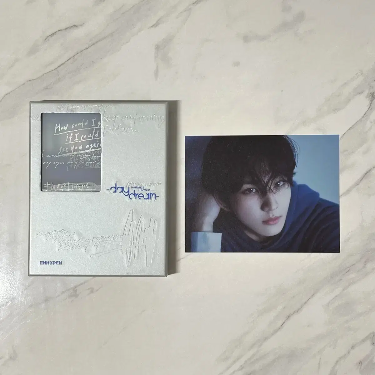 Enhypen Romancetuld Daydream Blue Eyes unsealed album_jungwon postcard