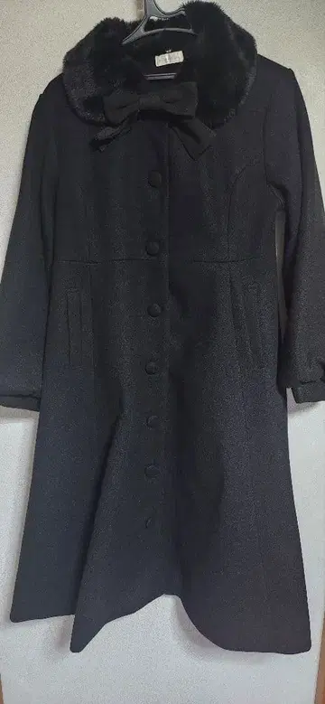 시마무라 아오키 미사코 m petit 퍼 롱 코트 4L