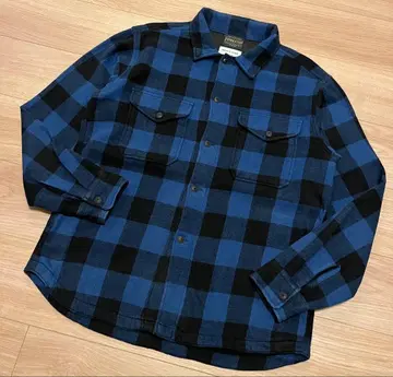 PENDLETON 프리크스 버팔로 체크 셔츠 블랙 블루 L