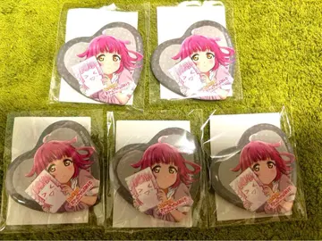 니지가사키 스쿨 아이돌 동호회 제비뽑기당 D상 하트형 캔뱃지 텐노지 리나