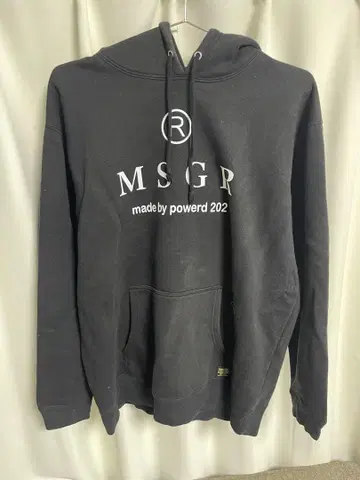 MSGR 블랙 후드티