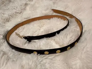 블랙 가죽풍 벨트 90cm