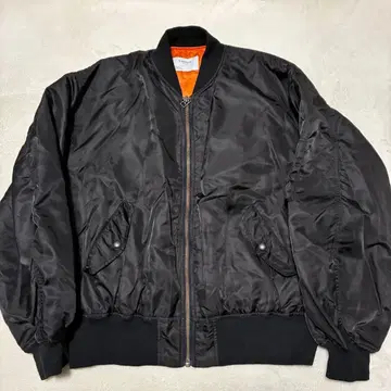 CIAOPANIC 충전솜 블랙 MA-1 플라이트 자켓 오버 사이즈