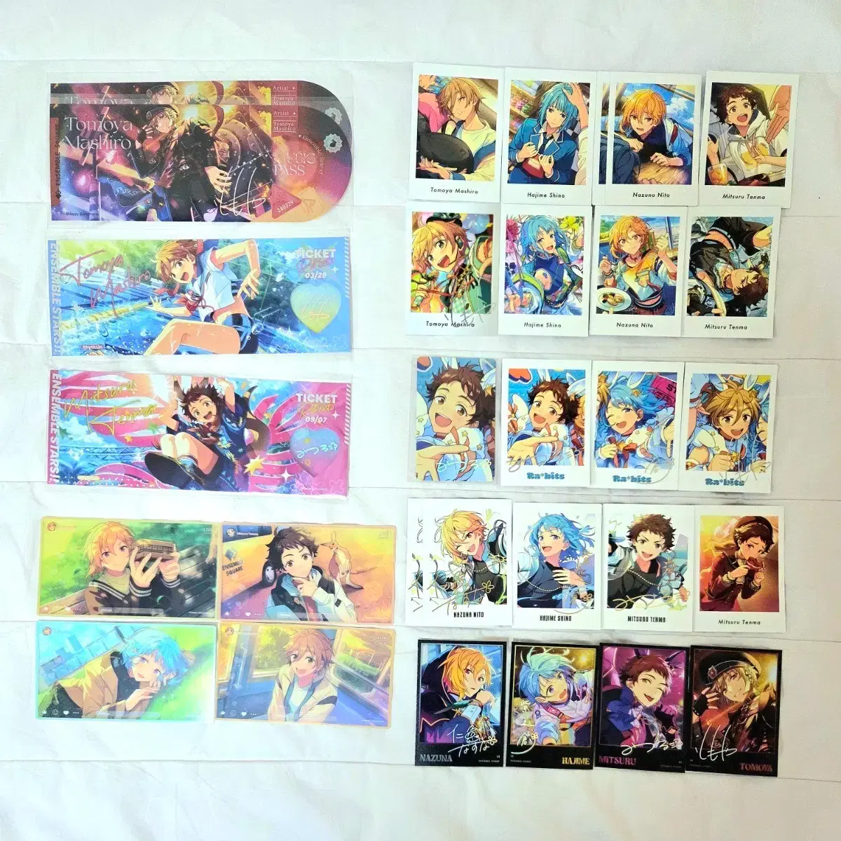 Ensemble Stars! Rabits Tomoya Nazuna Mitsuru Hajime Goods Fashats Latte Paper