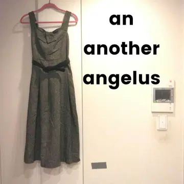 새상품급 an another angelus 트위드 오버롤 스커트