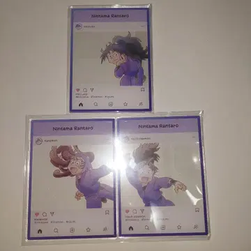 닌타마 아크릴 트레이딩 카드 플레이트 쿠쿠치 오하마 타케야