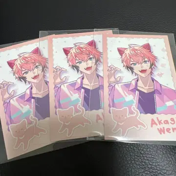 니지산지 아카기 웬 와니냑 days 폴라로이드풍 카드