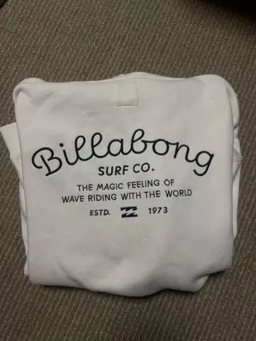 Billabong 후드 부착 트레이닝복 화이트