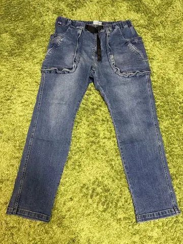 캐주얼 블루 데님 팬츠