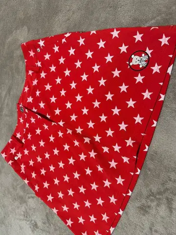 별 패턴 빨간색 스커트 Callaway