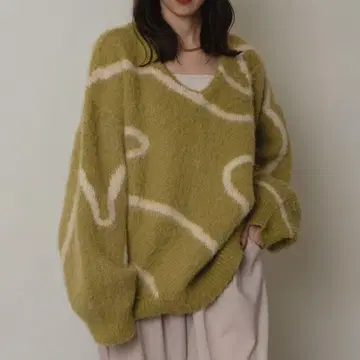 raffime V넥 뉴앙스 니트