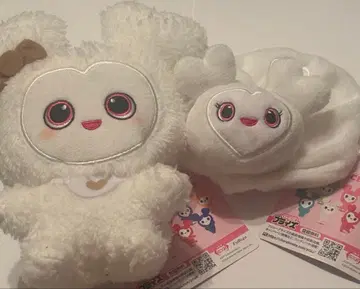 TWICE GiGO 앉은 봉제 인형과 스크런치 세트 더블리