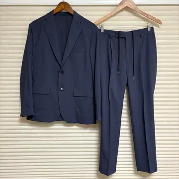 BEAUTY & YOUTH UA 포플린 소재 셋업 네이비 컬러 M 사이즈