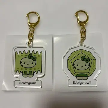 오사카 만박 일본관 모키티 아크릴 키링 2개