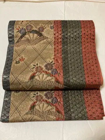 부풀린 직조 육통 후쿠로 오비 캐주얼 오비 금은사 박 사용 제품