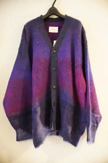 ssstein Grdation Mohair Cardigan purple