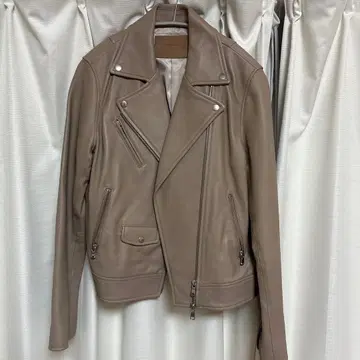 [ 새상품급 ] 그린 라벨 가죽 라이더 자켓