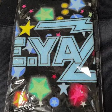 TOKYO돔 한정판 컬러풀 별 패턴 페이스타월