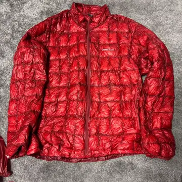 몽벨 다운 자켓 XL 빨간색