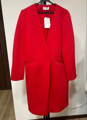PLST 빨간색 롱 코트 택 포함 새상품