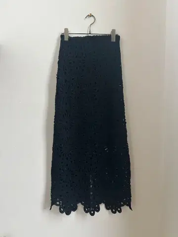 크로셰 롱 스커트