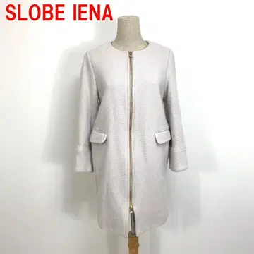 A4665 슬로브 이에나 노카라 롱 코트 울 베이지 38