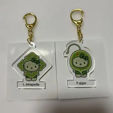 오사카 만박 일본관 모키티 아크릴 키링 2개