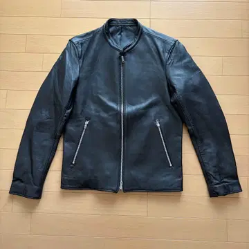 컨디션 최상 LIDnM 리드롬 싱글 라이더 자켓 양가죽 블랙 M