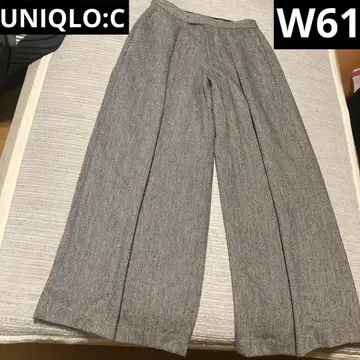 UNIQLO:C 유니클로 울 포함 와이드 팬츠 가을/겨울 W61