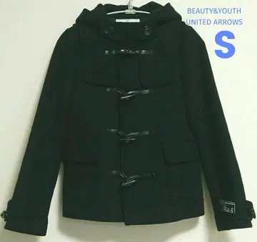 BEAUTY&YOUTH 유나이티드 애로우즈 숏 기장 더플 코트 네이비