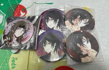 신선조 물망초 토도 헤이스케 캔뱃지 세트