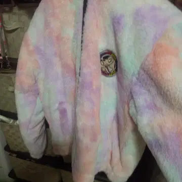 GALFY 파스텔 컬러 플리스 자켓 핑크 계열