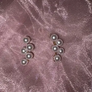 펄 귀걸이 버블 펄 브라이덜 귀걸이