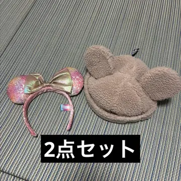 디즈니 보아캡 미키 브라운 머리띠 40주년