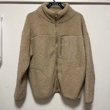 베이지 플리스 자켓