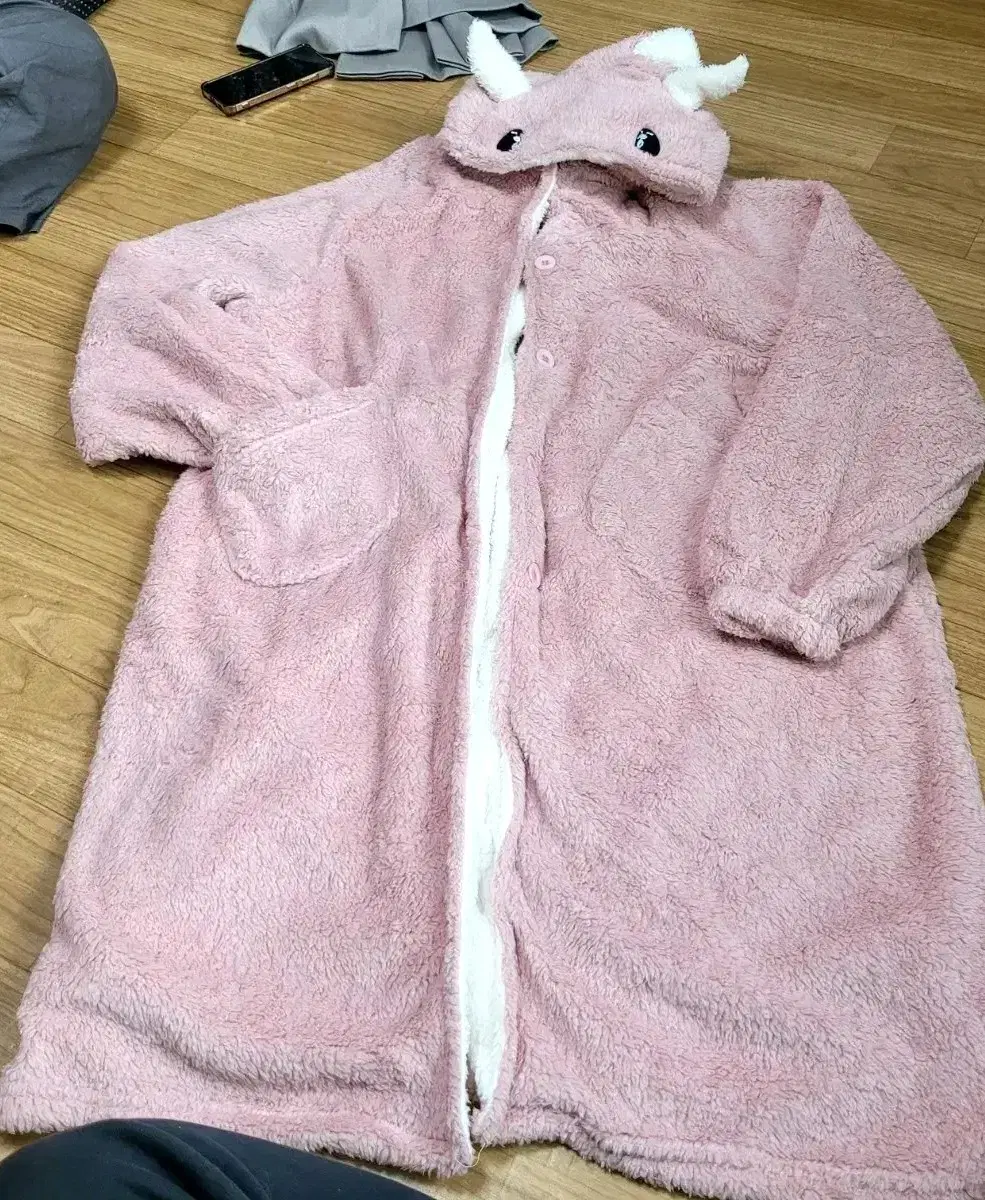 New Product) Cute Pink Dinosaur Sleep Gown