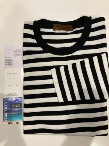 3 TOMORROWLAND 씨 아일랜드 코튼 긴팔 크루넥 니트