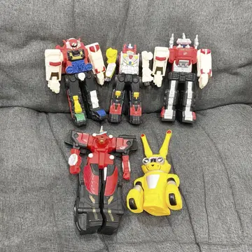 [ 일괄 ] [ 전대 로봇 소프트 비닐 5체 세트 ]