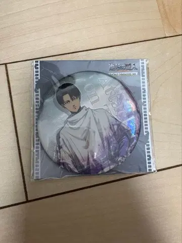 진격의 거인 리바이 Reflect BIG 홀로그램 캔뱃지 클리어 파일