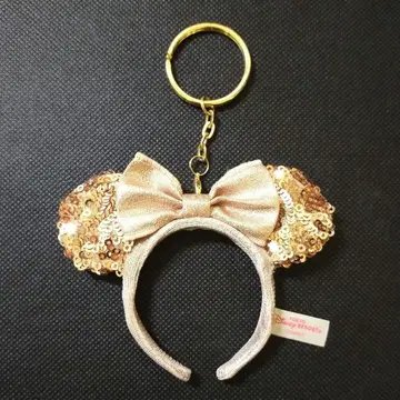 디즈니 스팽글 머리띠 핑크 골드