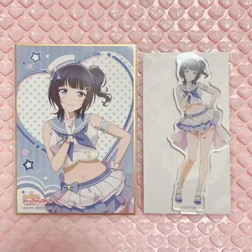 러브 라이브 니지가사키 아사카 카린 제비뽑기당 아크릴 스탠드 색지