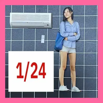 1/24 에어컨 미니어처 피규어에 1/64보다 큰 디오라마에