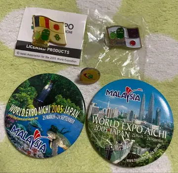아이치 지구박람회 외국 파빌리온 핀 배지, 캔뱃지