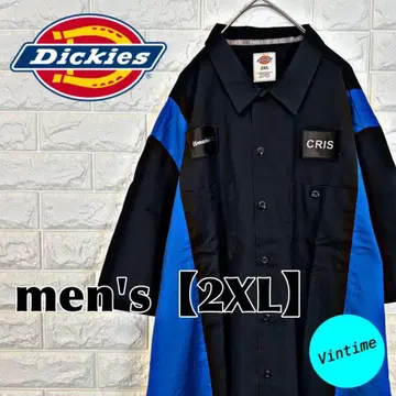 V825 [Dickies] 반팔 워크 셔츠 [남성용 2XL] 블랙